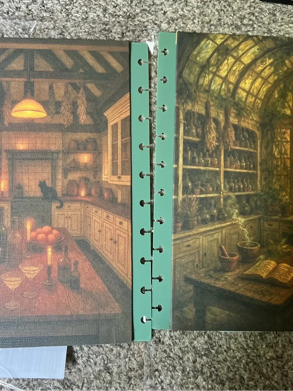 Vintage Cottage & Garden Planner Covers with Gold Accents